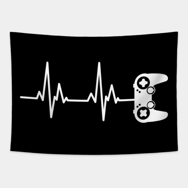 Gamer Heartbeat 2 Tapestry by UrbanLifeApparel