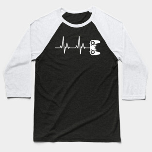 Gamer Heartbeat 2 Baseball T-Shirt