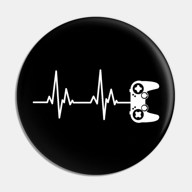 Gamer Heartbeat 2 Pin by UrbanLifeApparel