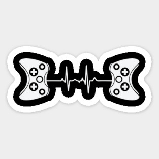 2 controllers Gamer Heartbeat Magnet