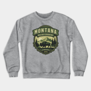 Montana Buffalo Crewneck Sweatshirt