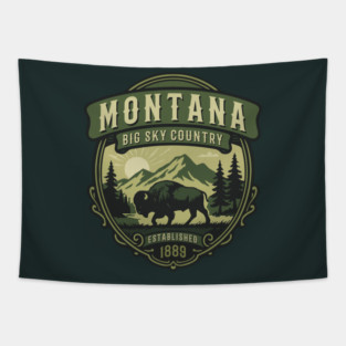 Montana Buffalo Tapestry