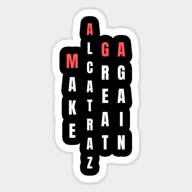 Make-Alcatraz-Great-Again Magnet by Creatifly Graphic Tees