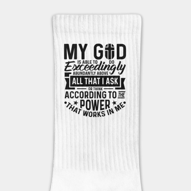 Exceedingly Abundantly Ephesians 3:20 Christian Faith Gift by Douglas's Store 3