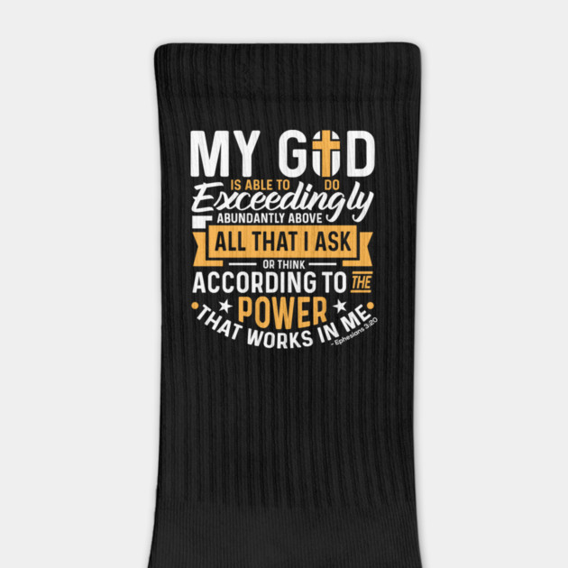 My God Is Able To Do Exceedingly Abundantly Christian Gift by Douglas's Store 3