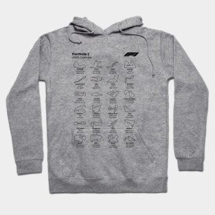 Formula 1 calendar 2025 Hoodie