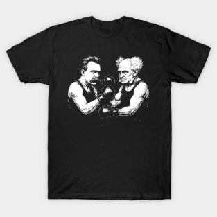 Nietzsche and Schopenhauer boxing T-Shirt