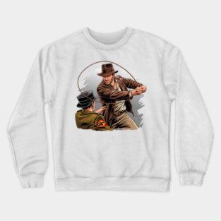 Indiana Punching Nazis Jones Crewneck Sweatshirt