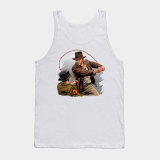 Indiana Punching Nazis Jones Tank Top