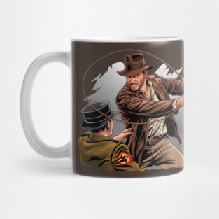Indiana Punching Nazis Jones Mug