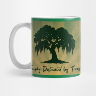 Easily Distracted by Trees – Vintage Nature Lover Design Mug