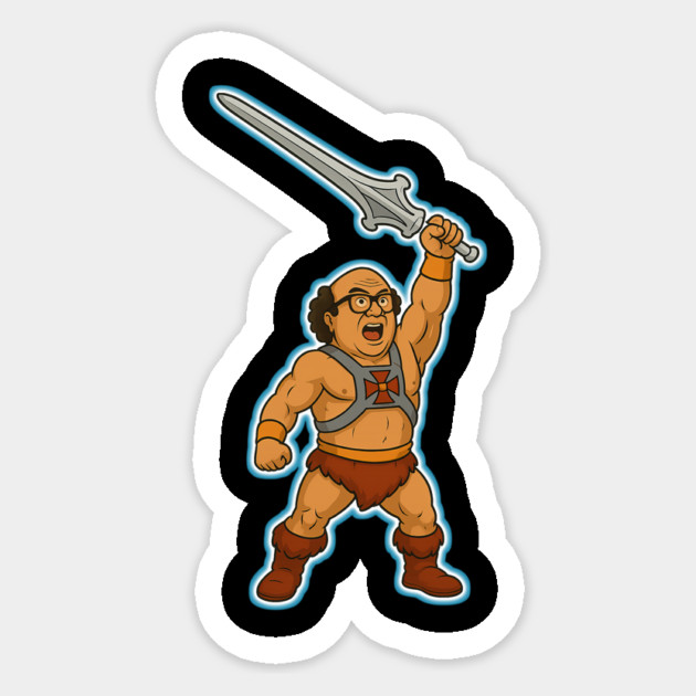 By the Power of Devito Glowing! Sticker by DankyDevito