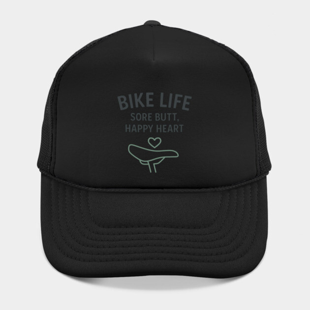 Bike Life – Funny Cycling Shirt for Riders with Heart and Sore Butts by Hobby Helpers Merch