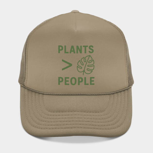 Plants Over People – Funny Nature Lover Shirt for Introverts by Hobby Helpers Merch