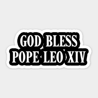 God-Bless-Pope-Leo-XIV Sticker