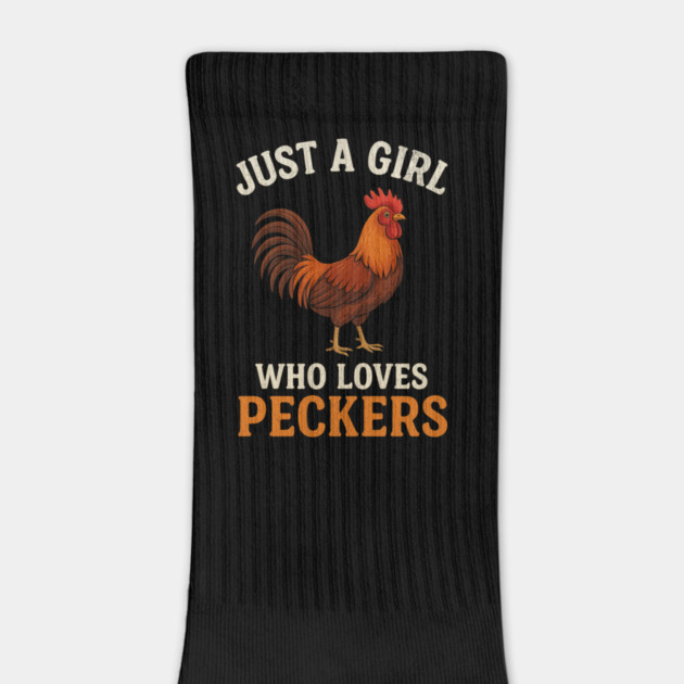 Just a Girl Who Loves Peckers Funny Chicken Rooster Lover by ArtistTee ⭐⭐⭐⭐⭐