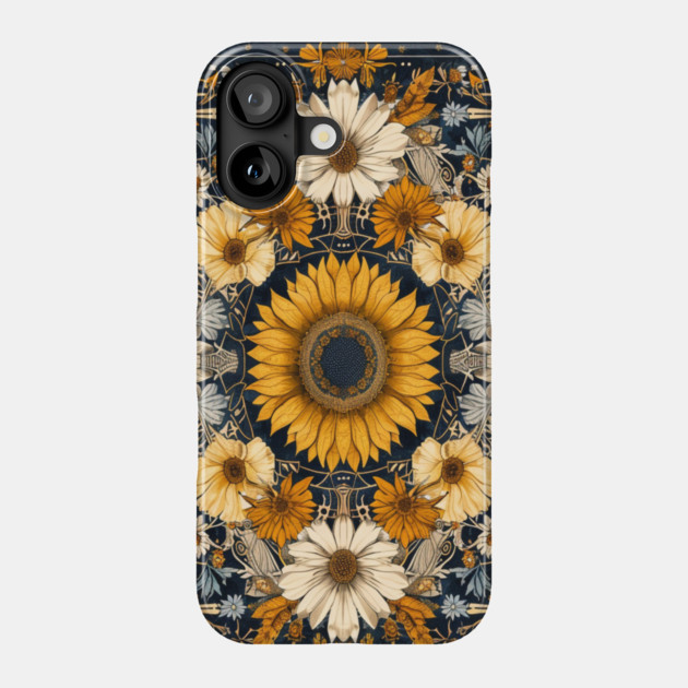 Sunflower Mandala - Vibrant Floral Boho Design Phone Case by Sharafeldin  's Store