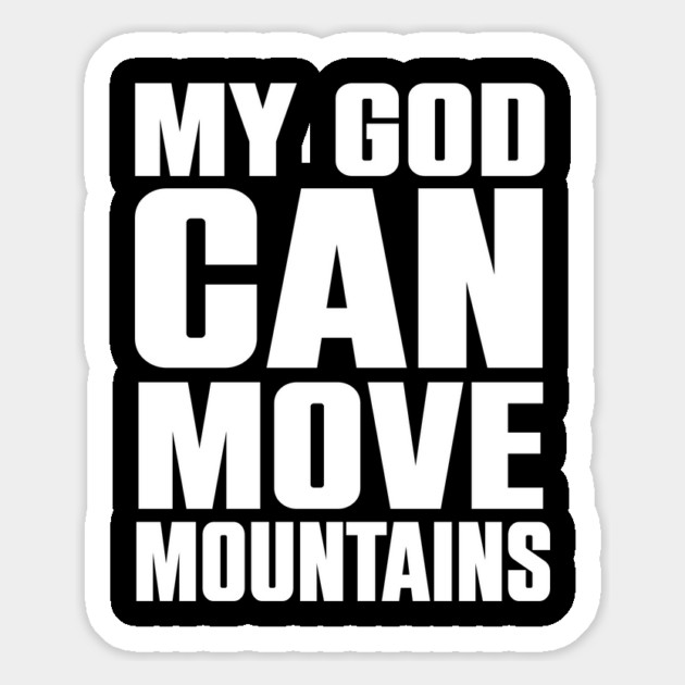 My God Can Move Mountains Christian Gift Magnet by Douglas's Store 3