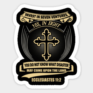 Invest In Seven Ventures Ecclesiastes 11:2 Magnet