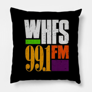 WHFS Radio Station Pillow