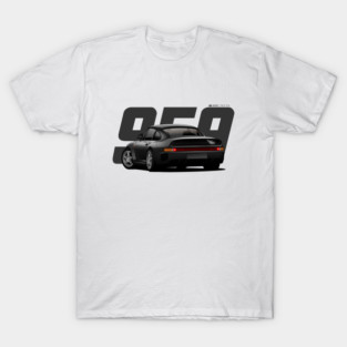 Porsche 959 (black) T-Shirt