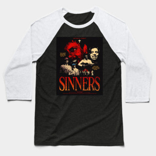 Sinners - Movie Poster Baseball T-Shirt