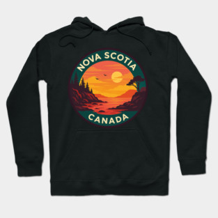 Nova Scotia Canada Vintage Travel Hoodie