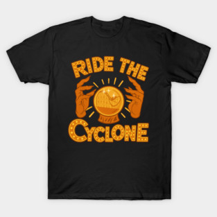 Montez le Cyclone Essentiel – Ride the Rollercoaster of Fate T-Shirt