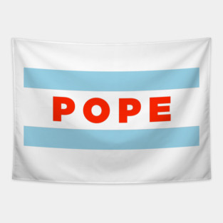 Chicago Pope Flag Tapestry