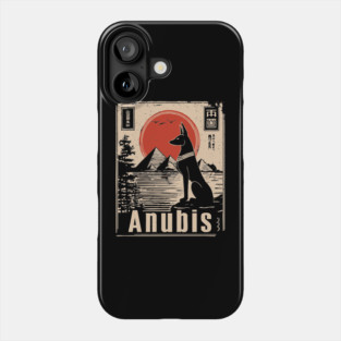 Ancient Egypt Anubis - Vintage Japanese-Inspired Mythology Art Phone Case