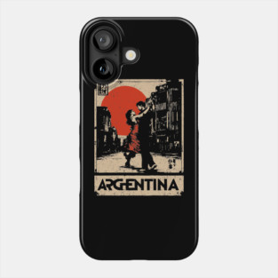 Vintage Argentina Tango - Japanese-Inspired Travel Poster Art Phone Case
