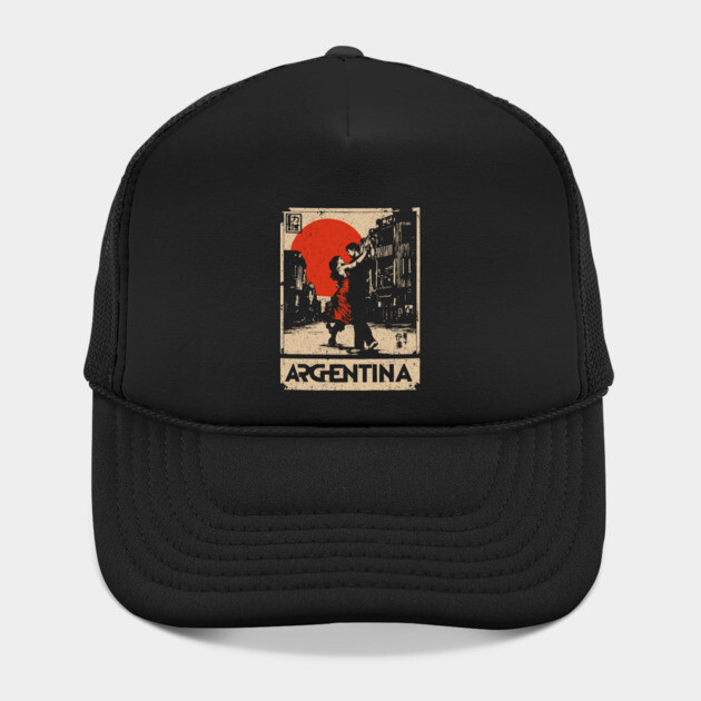 Vintage Argentina Tango - Japanese-Inspired Travel Poster Art by TuncGK