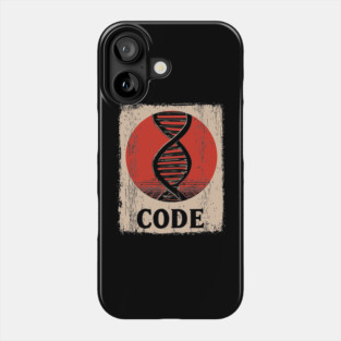 Code DNA - Vintage Japanese-Style Science Art Phone Case