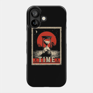 Sands of Time Hourglass - Vintage Japanese-Style Philosophical Art Phone Case