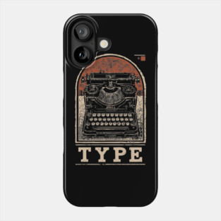 Vintage Typewriter - Japanese-Style Writer's Art Phone Case