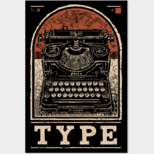 Vintage Typewriter - Japanese-Style Writer's Art Posters and Art