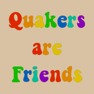 Quakers arte Friends ROYGBIV T-Shirt