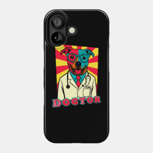 Funny Dogtor Pop Art Phone Case