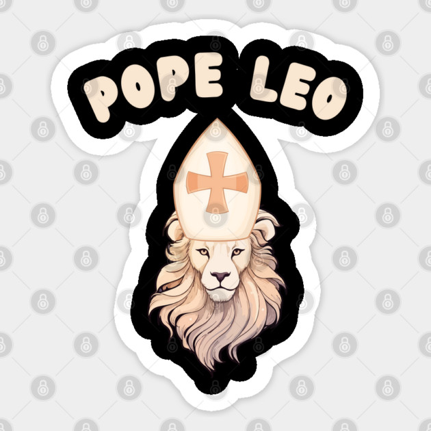 Pope-Leo Sticker by Creatifly Graphic Tees