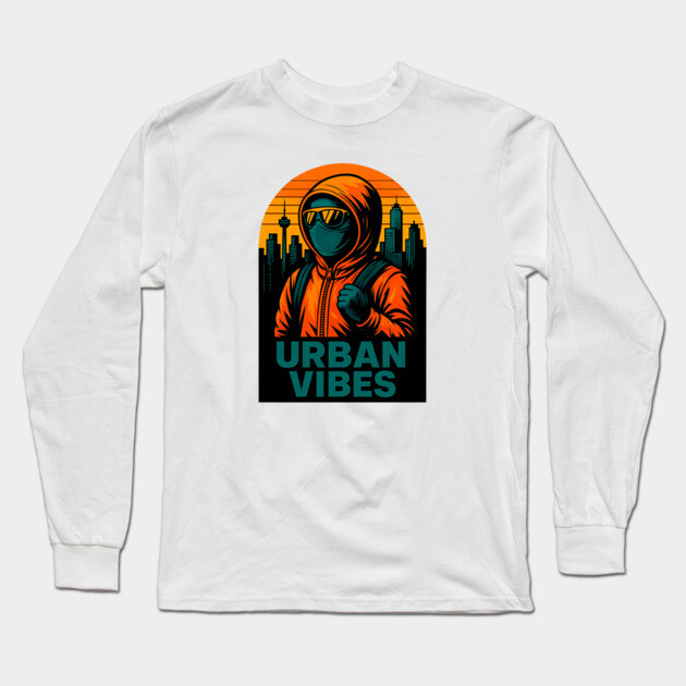 Urban Vibes Long Sleeve T-Shirt by UrbanLifeApparel