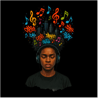 Urban Music Vibes Posters and Art