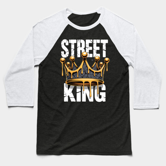 Street King Baseball T-Shirt by UrbanLifeApparel