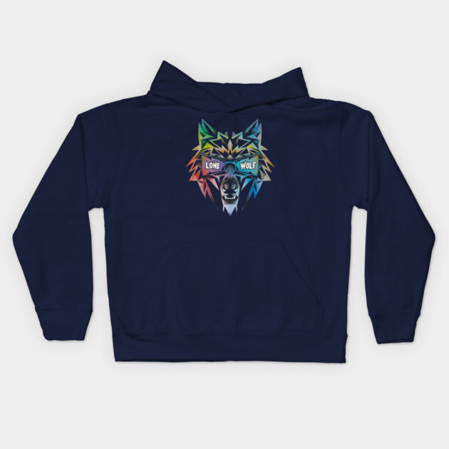 Celebrating the Lone Wolf Hoodie. Kids Hoodie by MotiVVaTTi