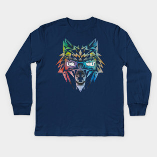 Celebrating the Lone Wolf Hoodie. Kids Long Sleeve T-Shirt