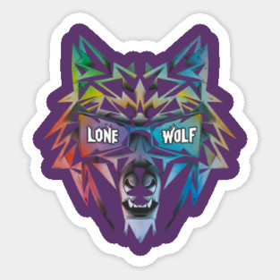Celebrating the Lone Wolf Hoodie. Sticker