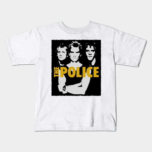 The Police Fan Art Kids T-Shirt by Timeless Chaos