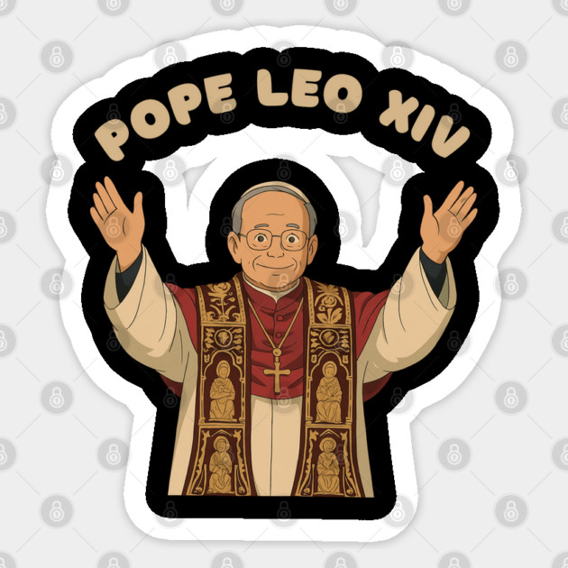 Pope-Leo Sticker by Creatifly Graphic Tees