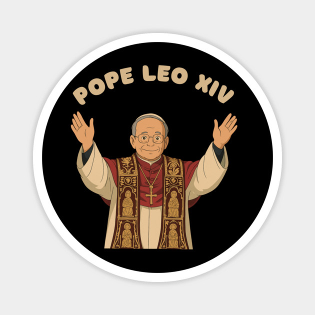 Pope-Leo Magnet by Creatifly Graphic Tees