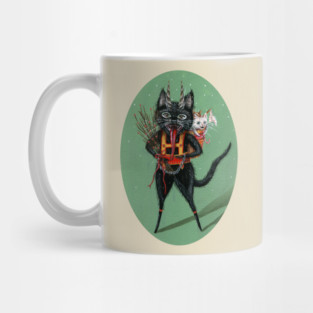 Krampus Black Cat Mug