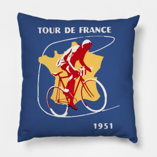 Cycling Tour De France Vintage I Pillow